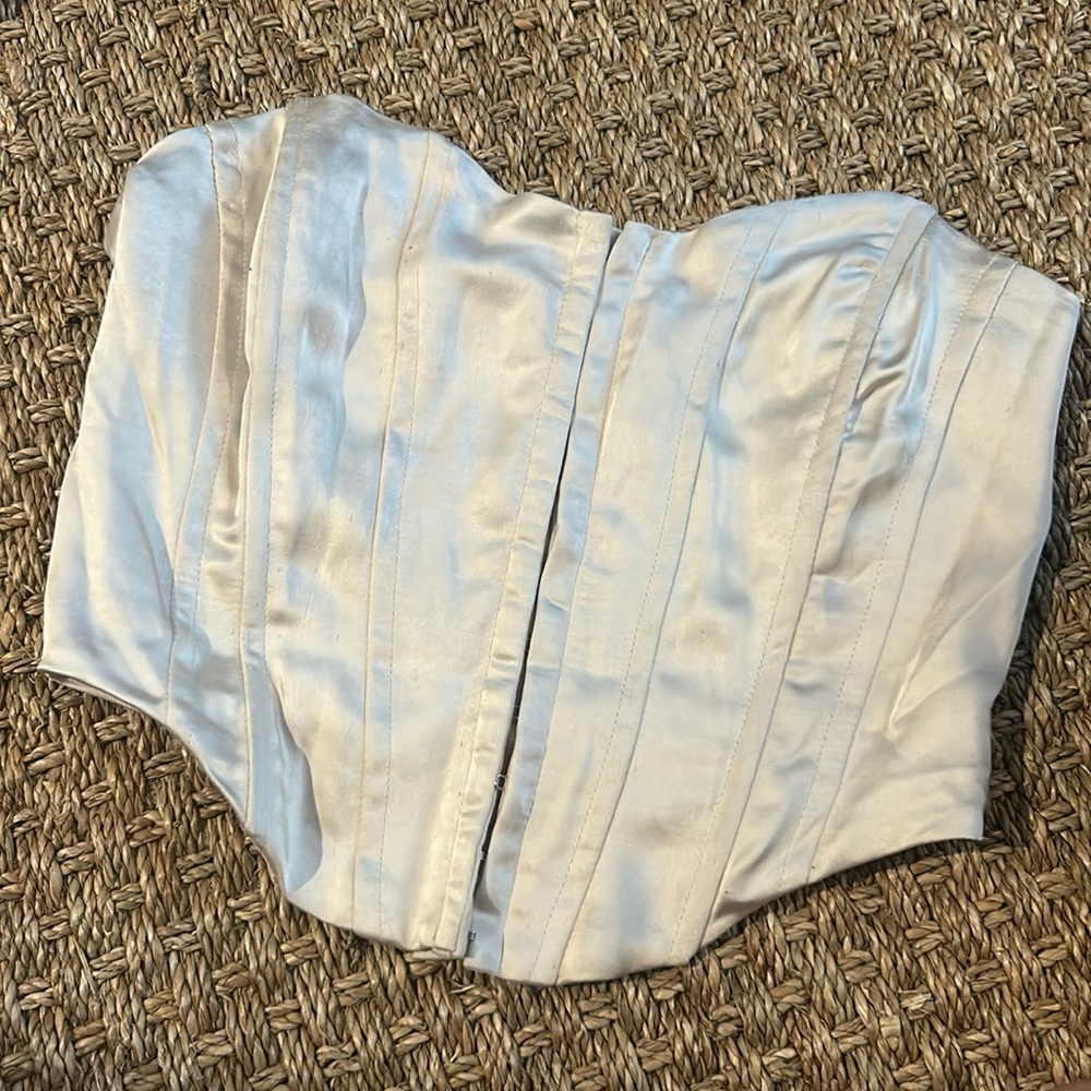 LA Hearts Creme Corset Top Size XS
